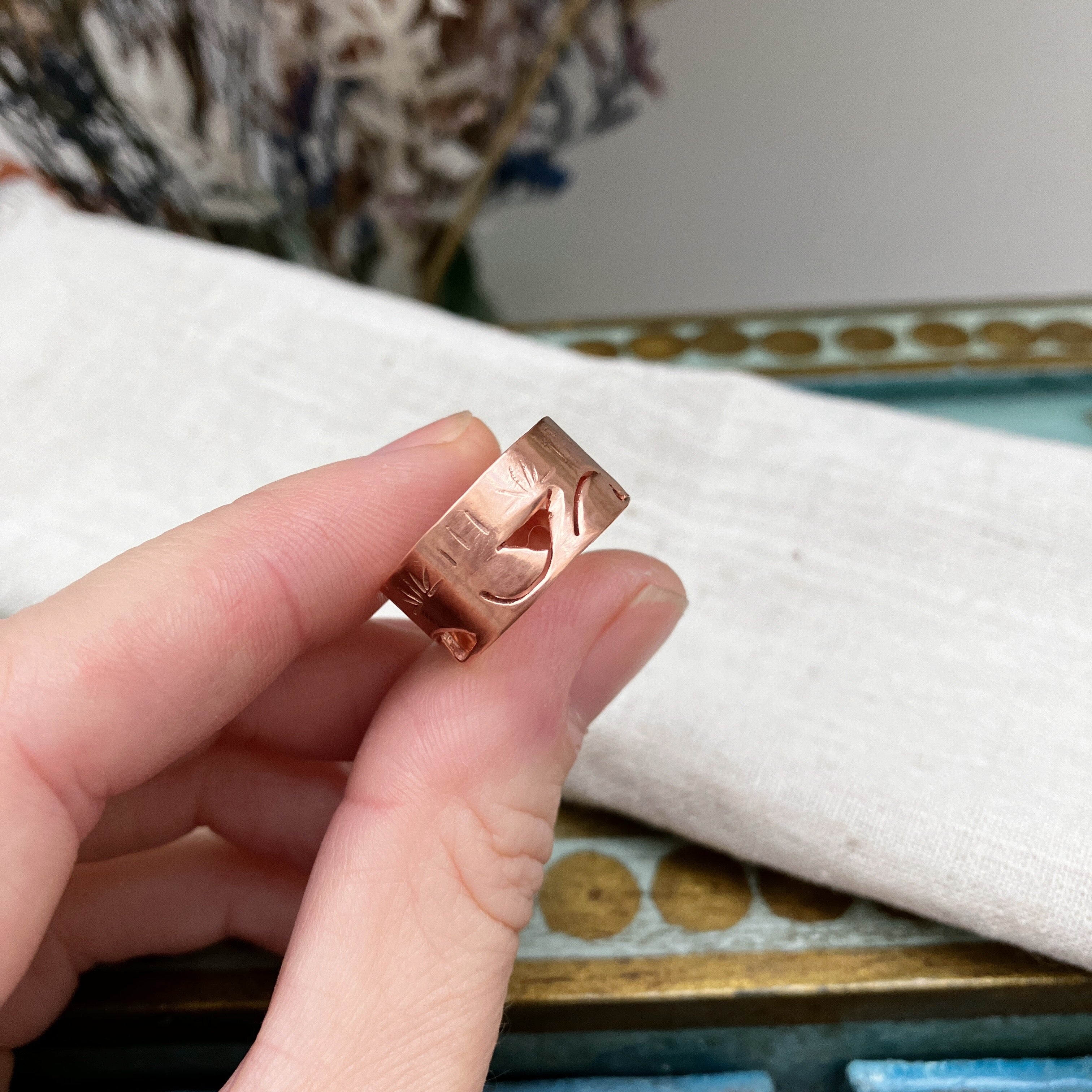 Abstract Cut Out Ring