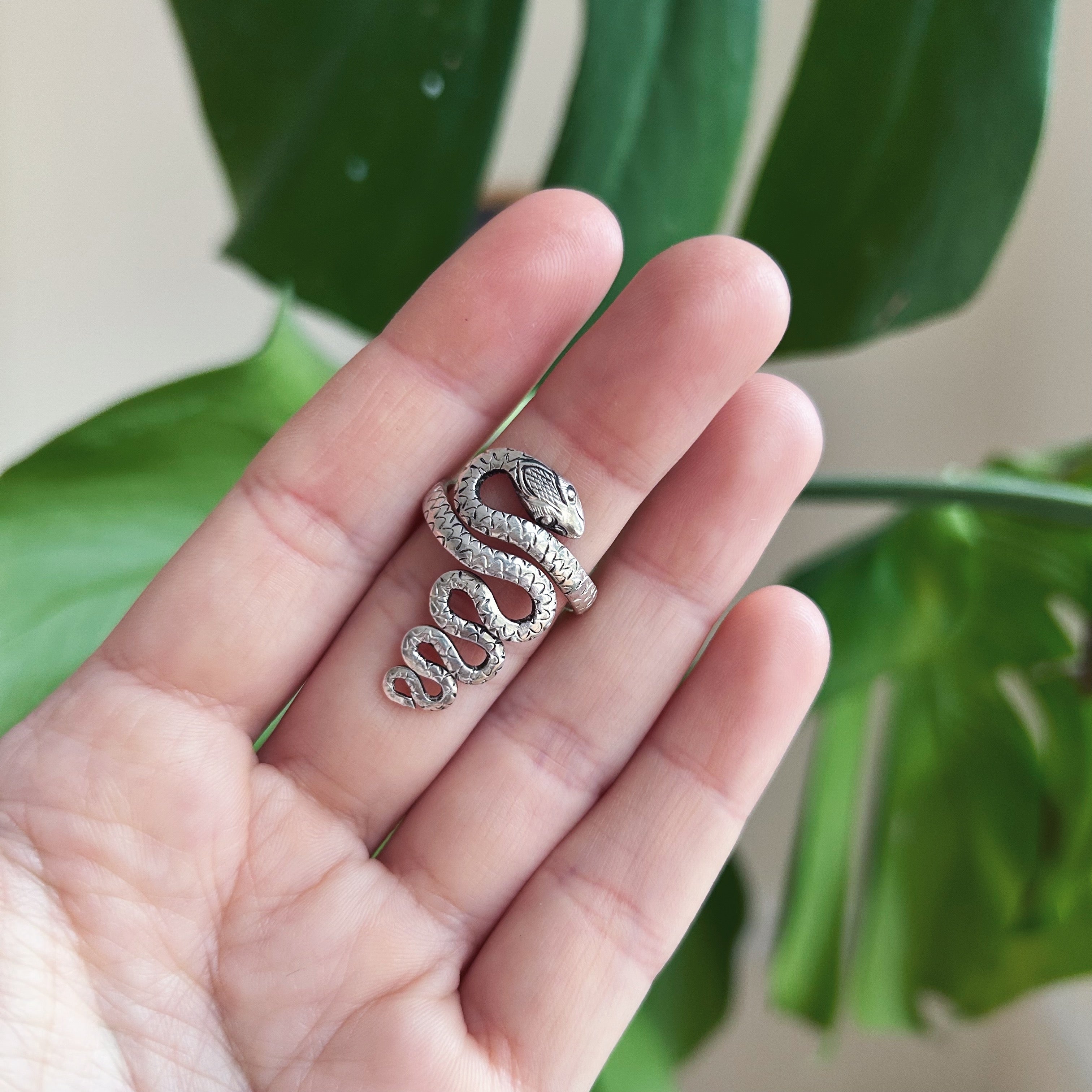 Sterling serpent ring