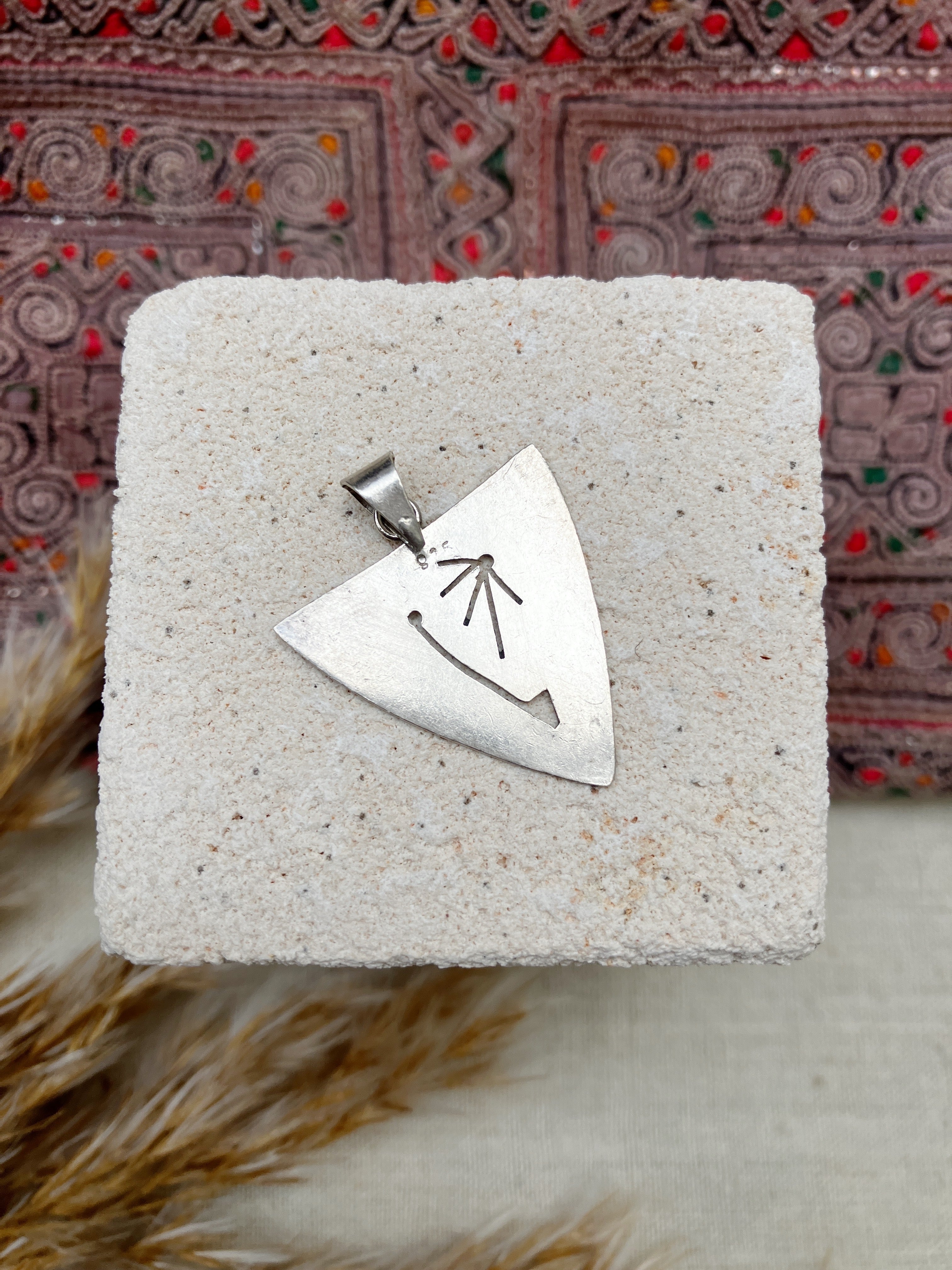 Silver Abstract Pendant