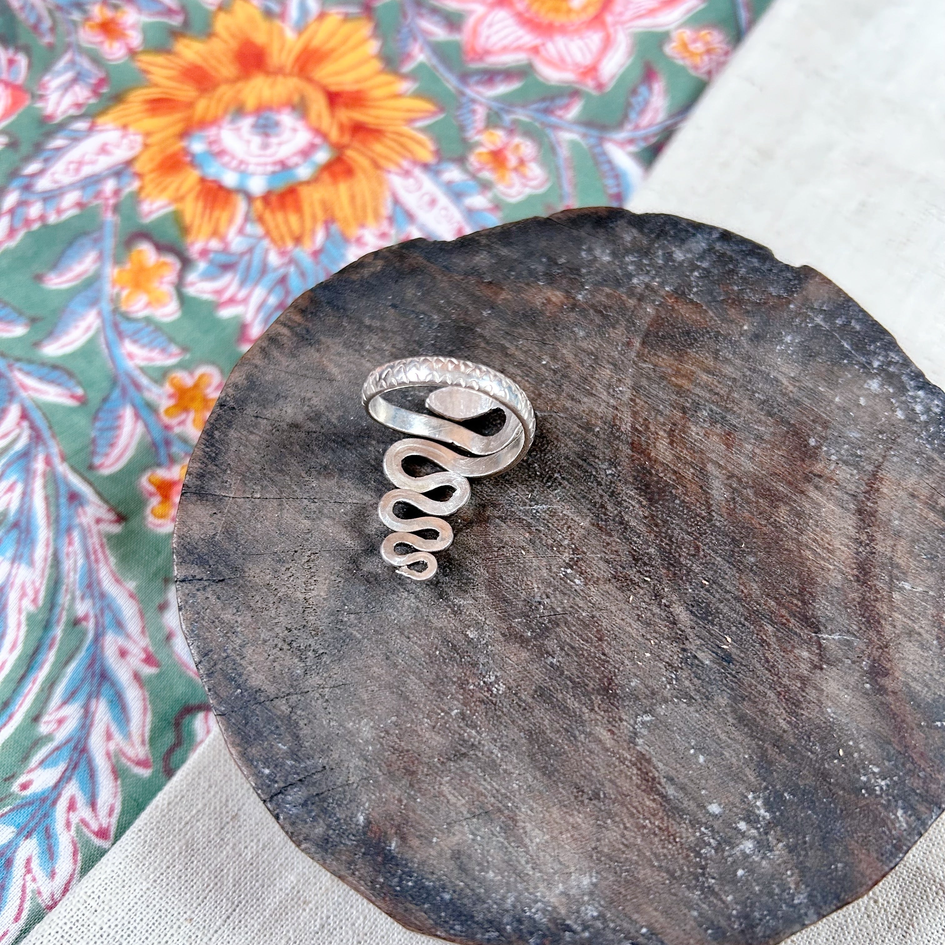 Sterling serpent ring