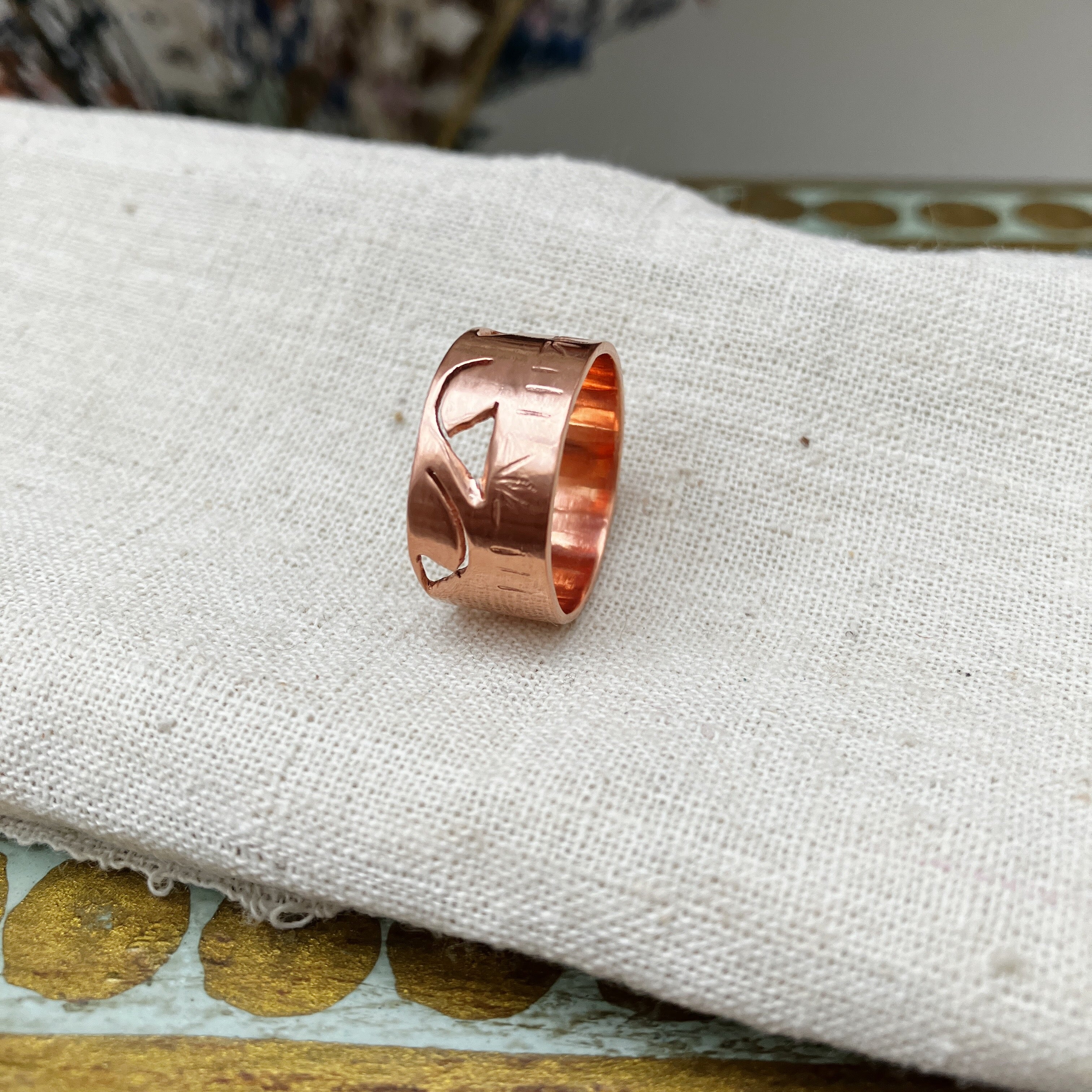 Abstract Cut Out Ring