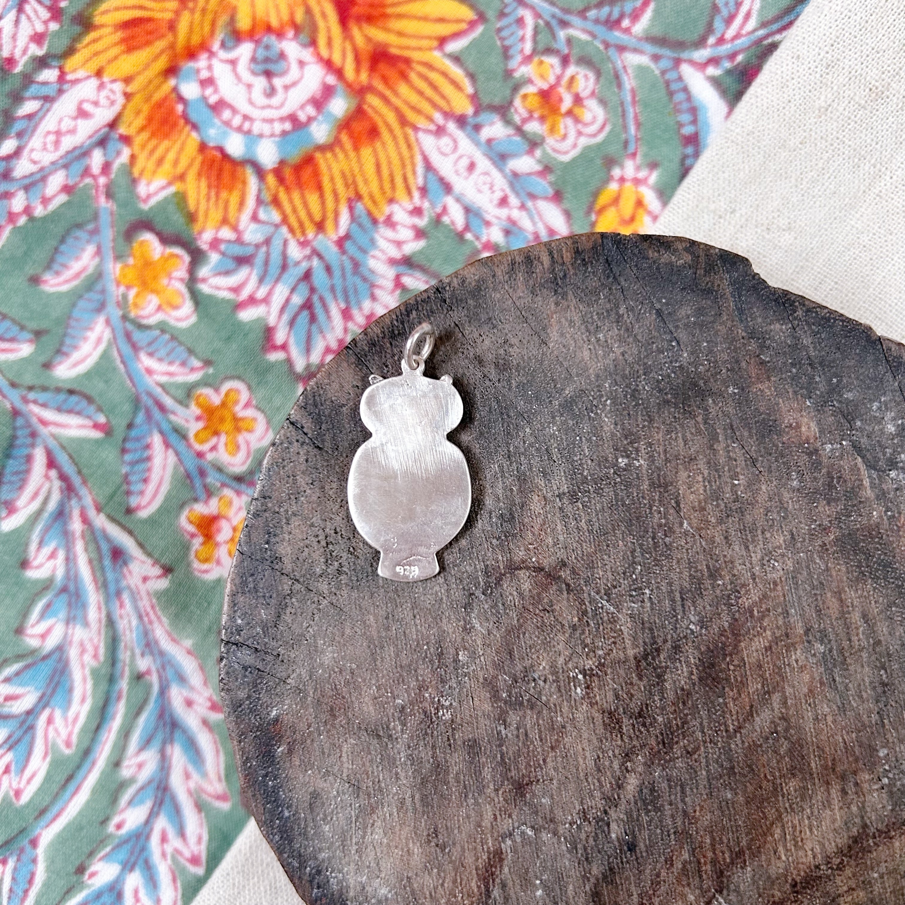 Vintage Silver Owl Pendant
