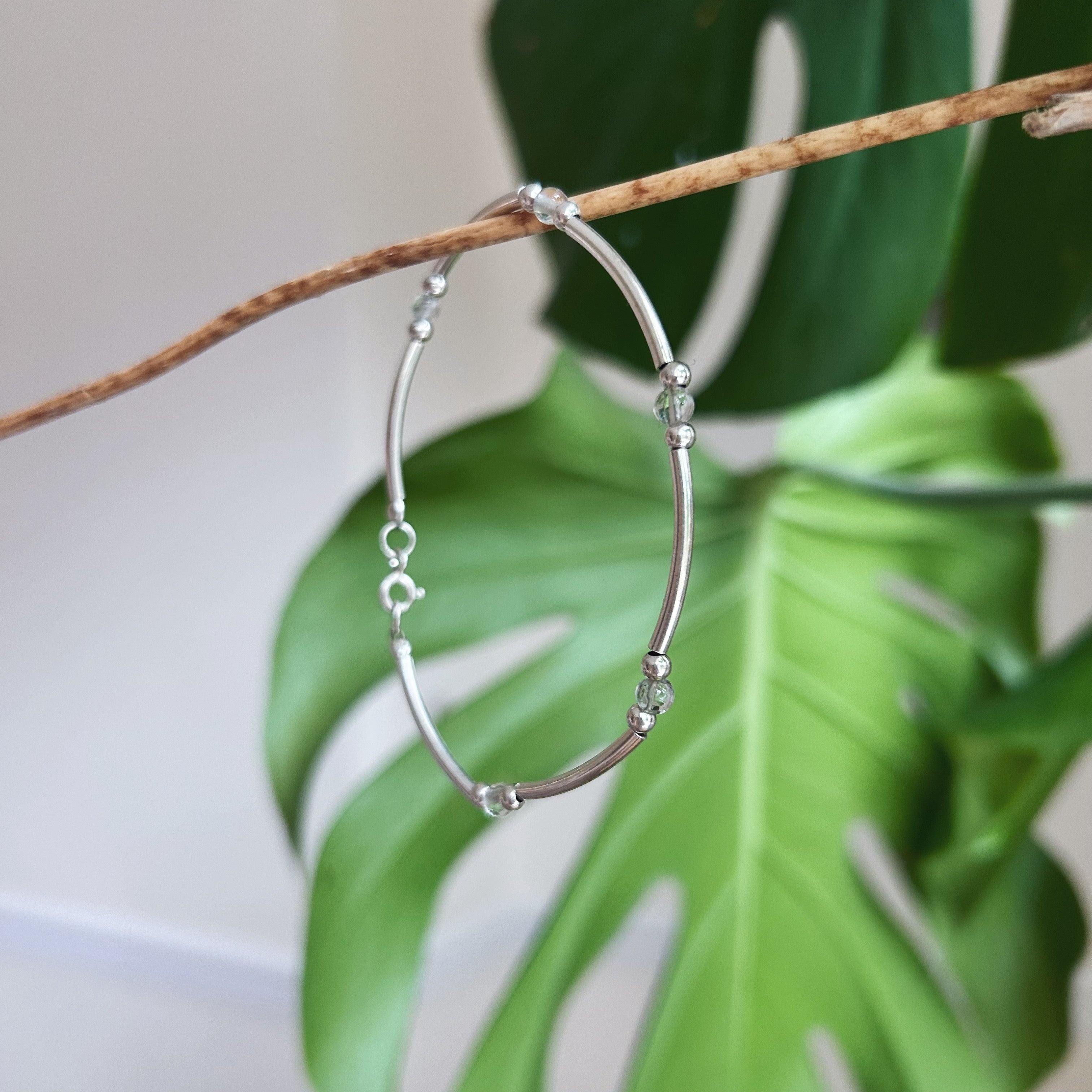 Sterling Silver Beaded Bracelet