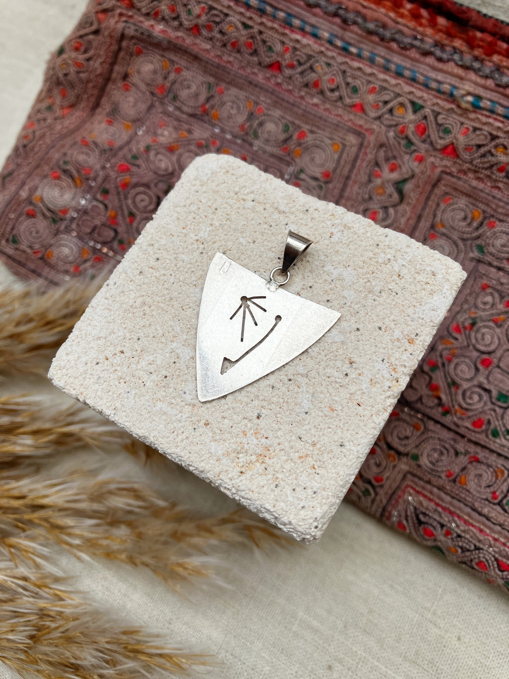 Silver Abstract Pendant