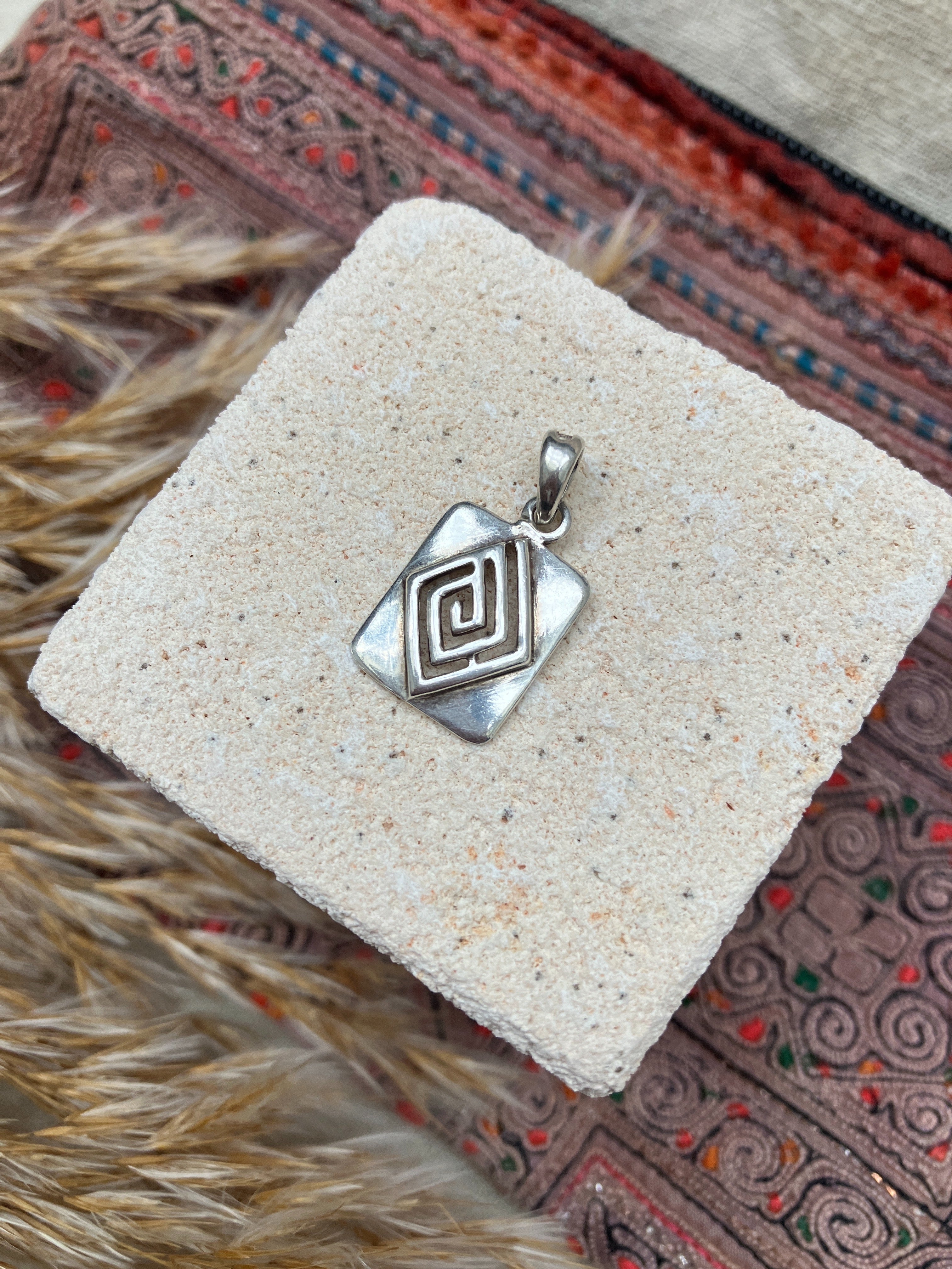 Silver Diamond Pendant