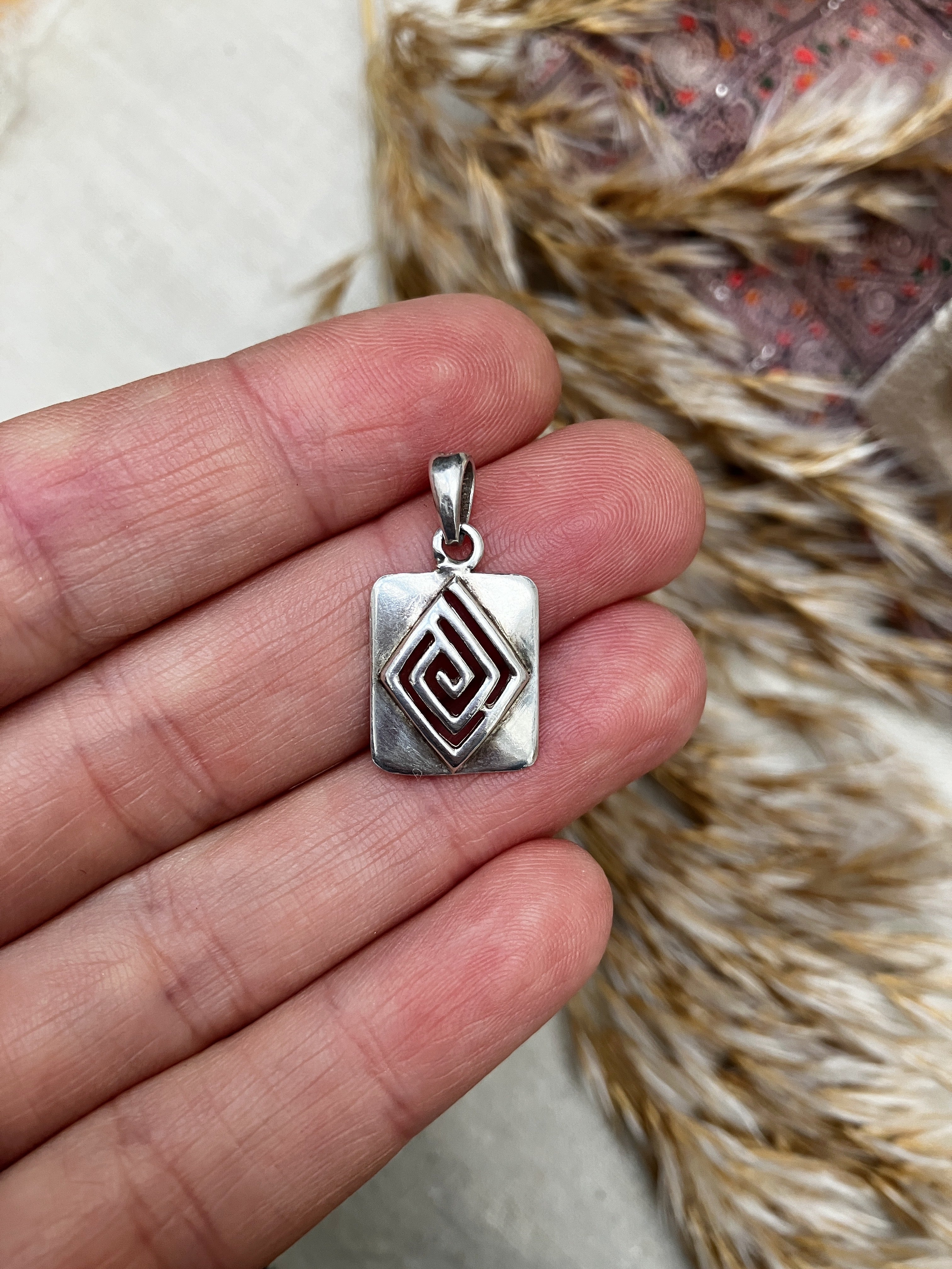 Silver Diamond Pendant