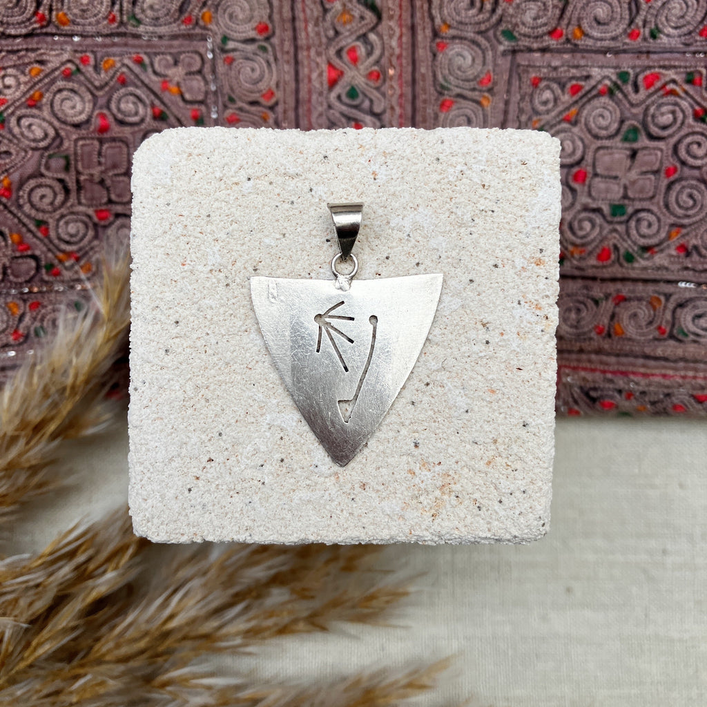 Silver Abstract Pendant