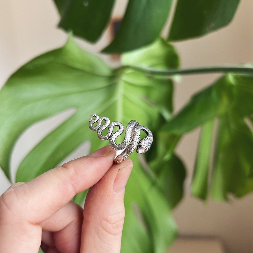 Sterling serpent ring