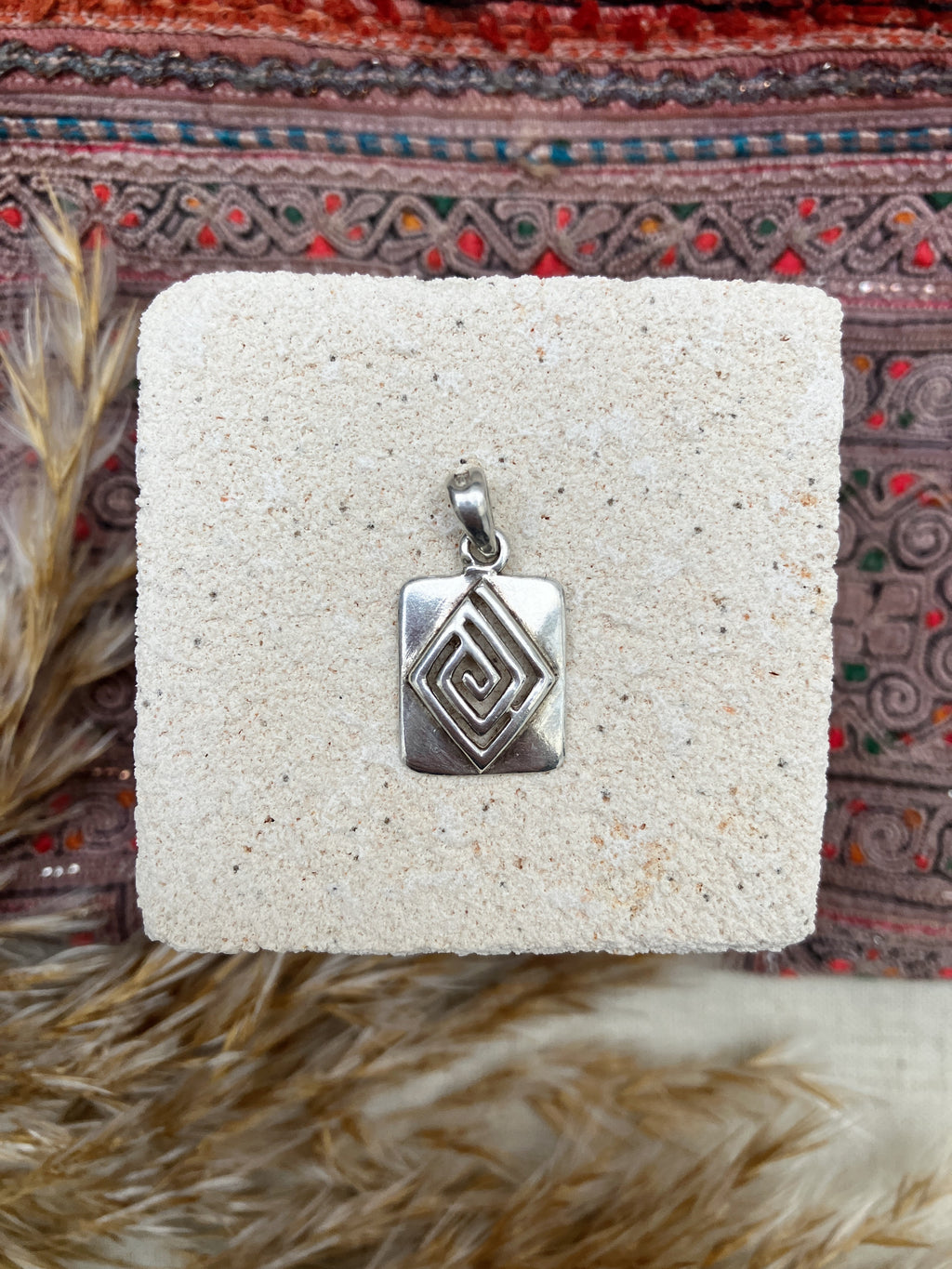 Silver Diamond Pendant