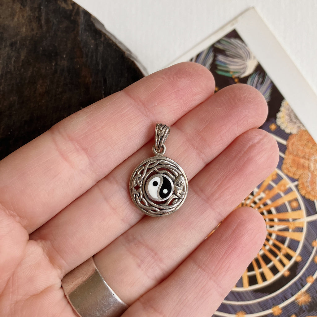 Celtic Sun & Peace Silver Pendant