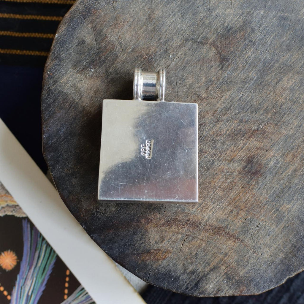 Shadowbox Silver Spiral Pendant