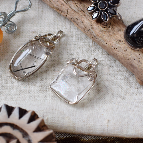 Apophyllite & Sterling Silver Pendant