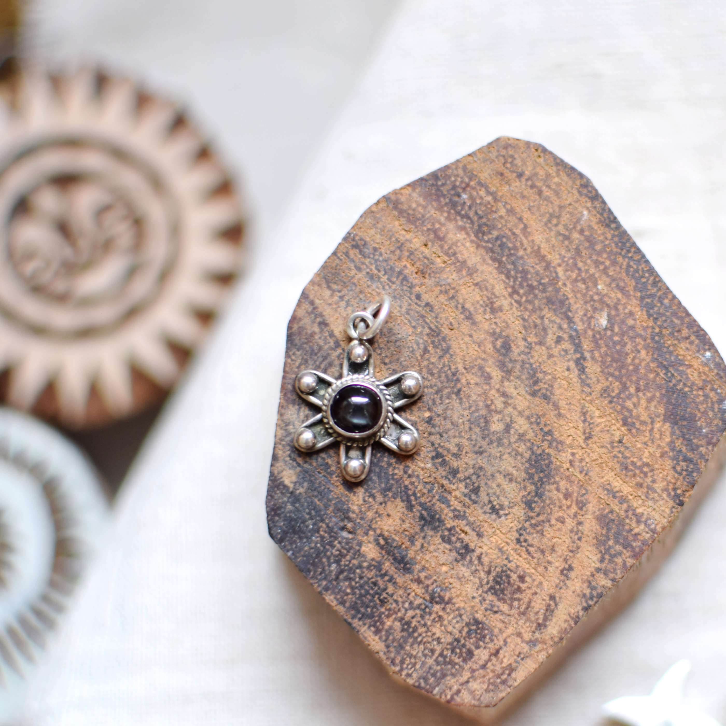 Radial Sterling Silver Pendant