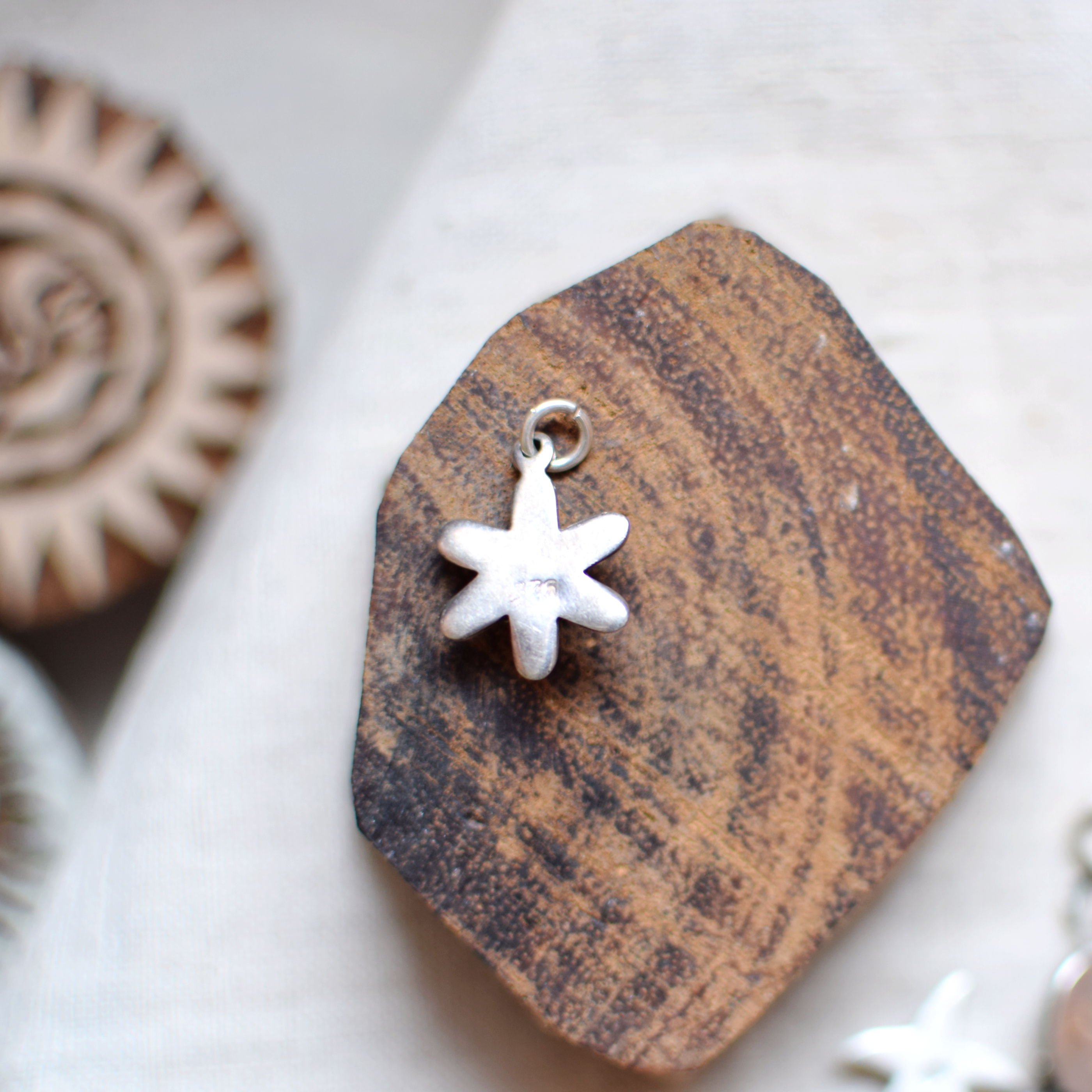 Radial Sterling Silver Pendant