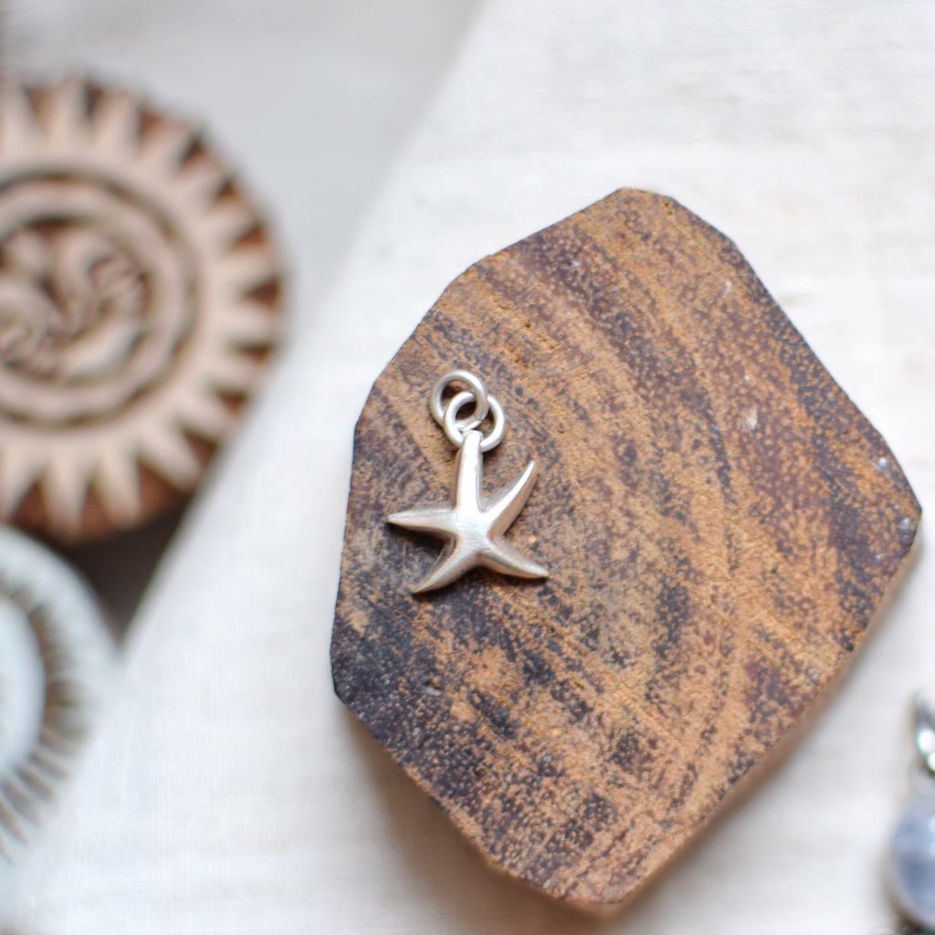 Solid Silver Starfish Pendant