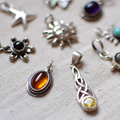 Amber Silver Pendant