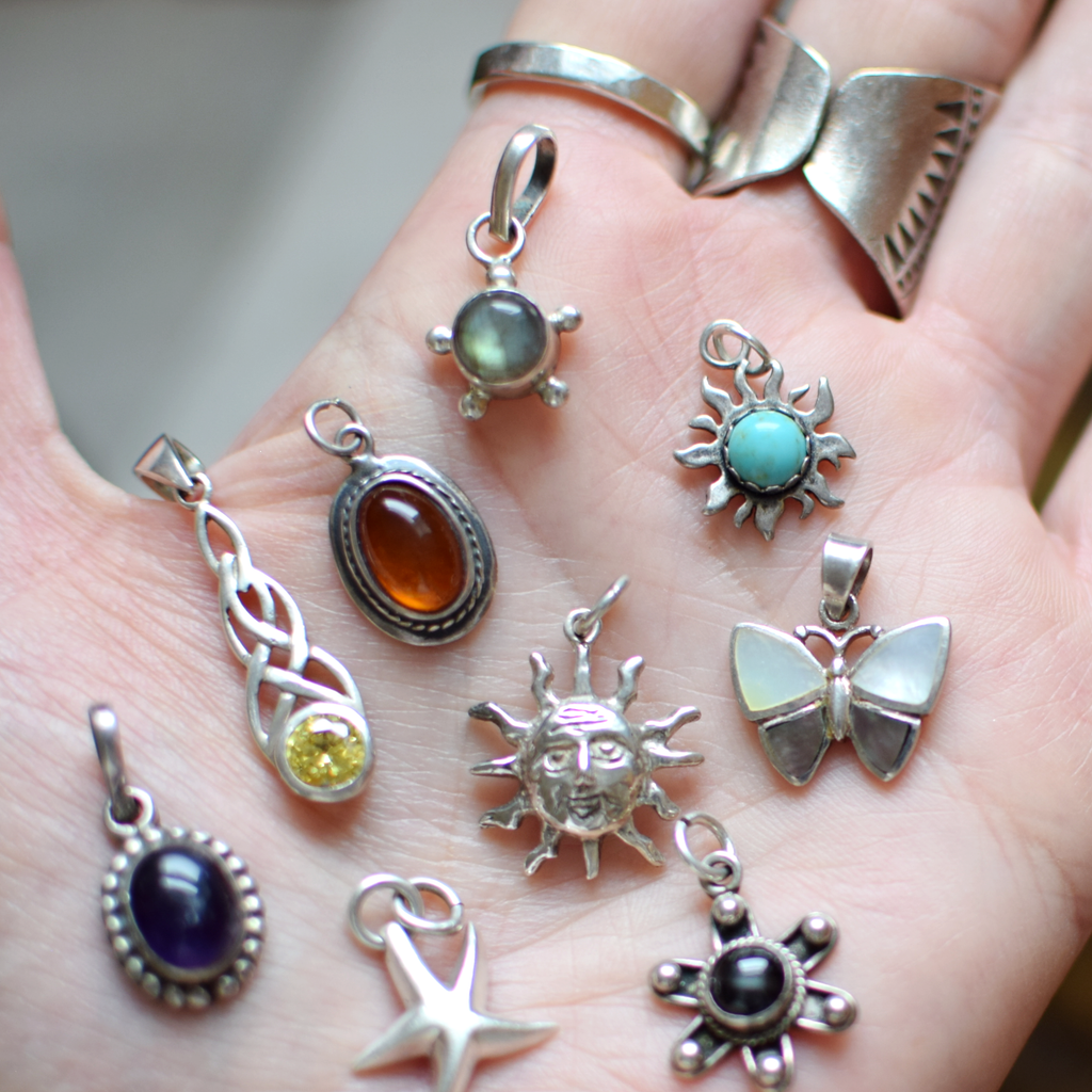 Solid Silver Starfish Pendant