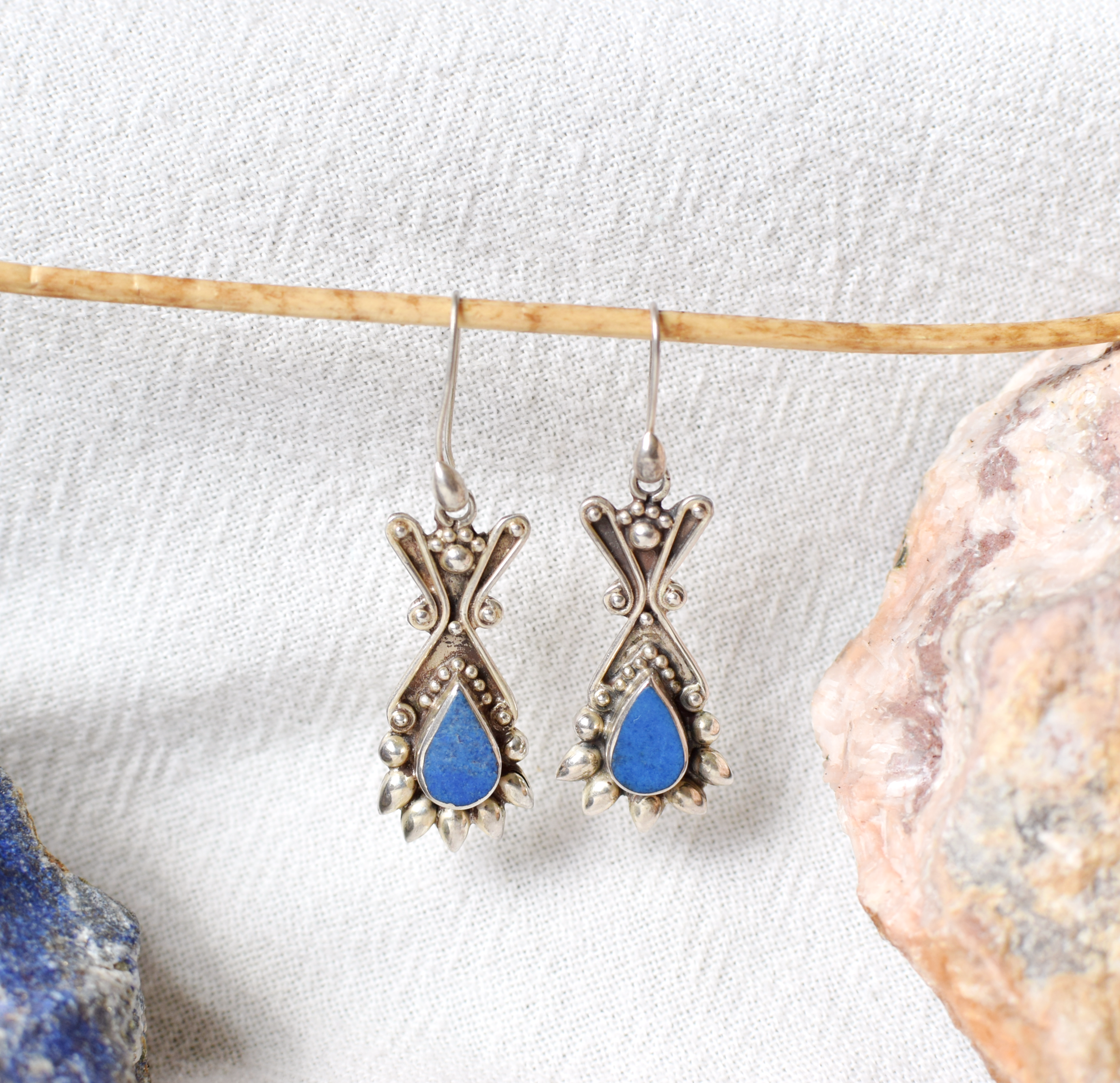 Lapis Lazuli & Sterling Silver Earrings